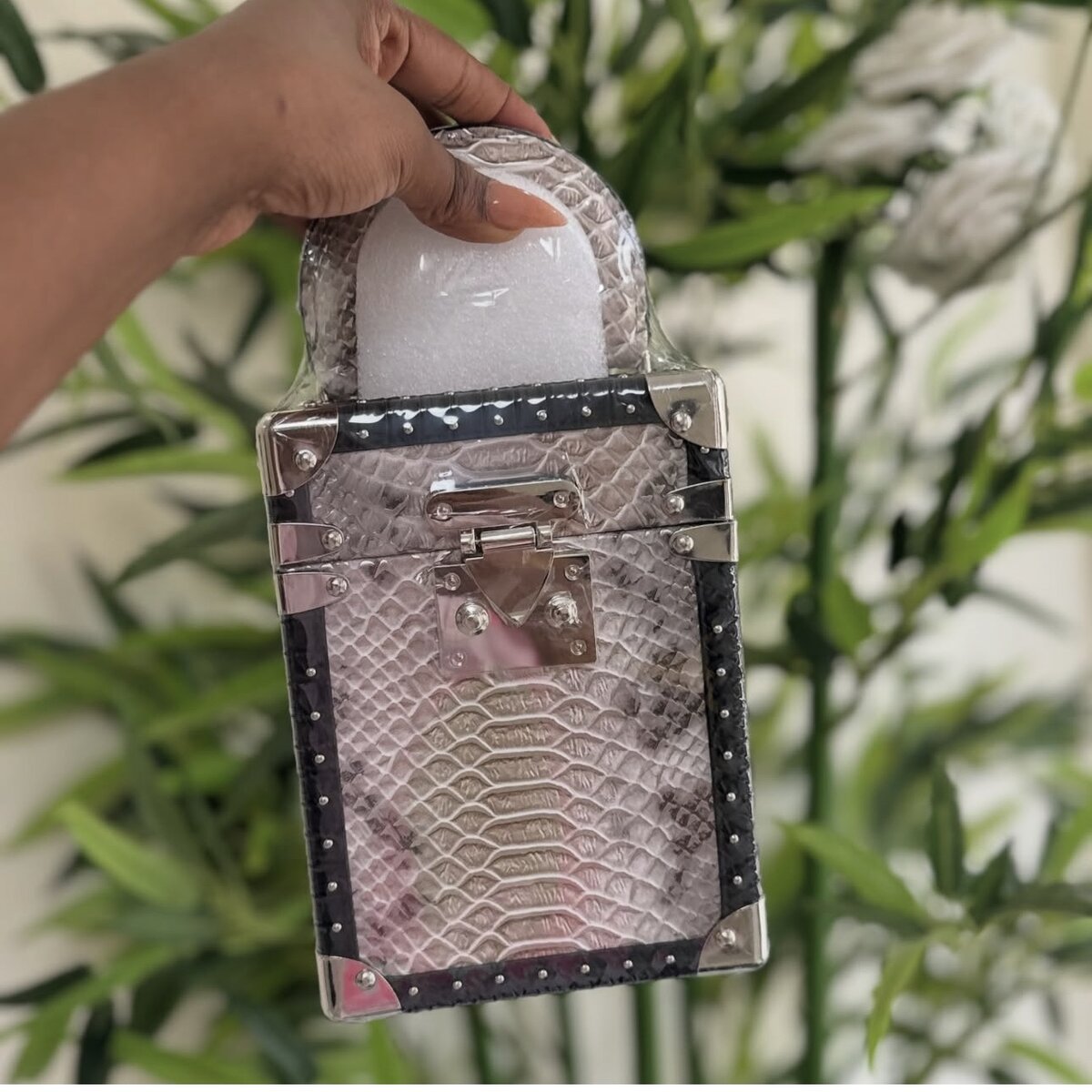 Animal Print Trunk Clutch