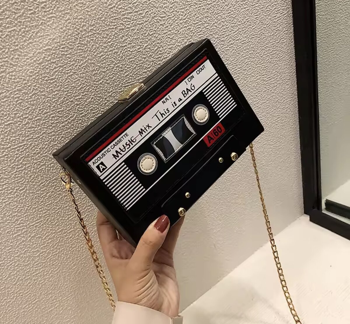 Vintage Cassette Tape Bag