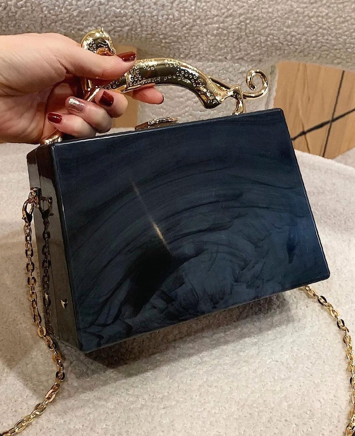 Jaguar Marble Box Clutch