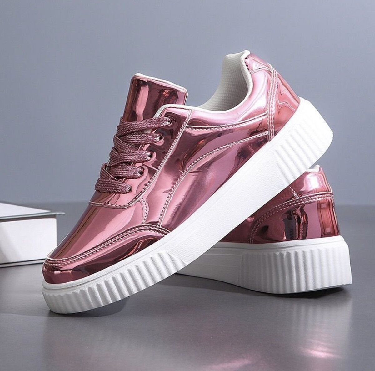 Claud Gloss Pink Sneakers