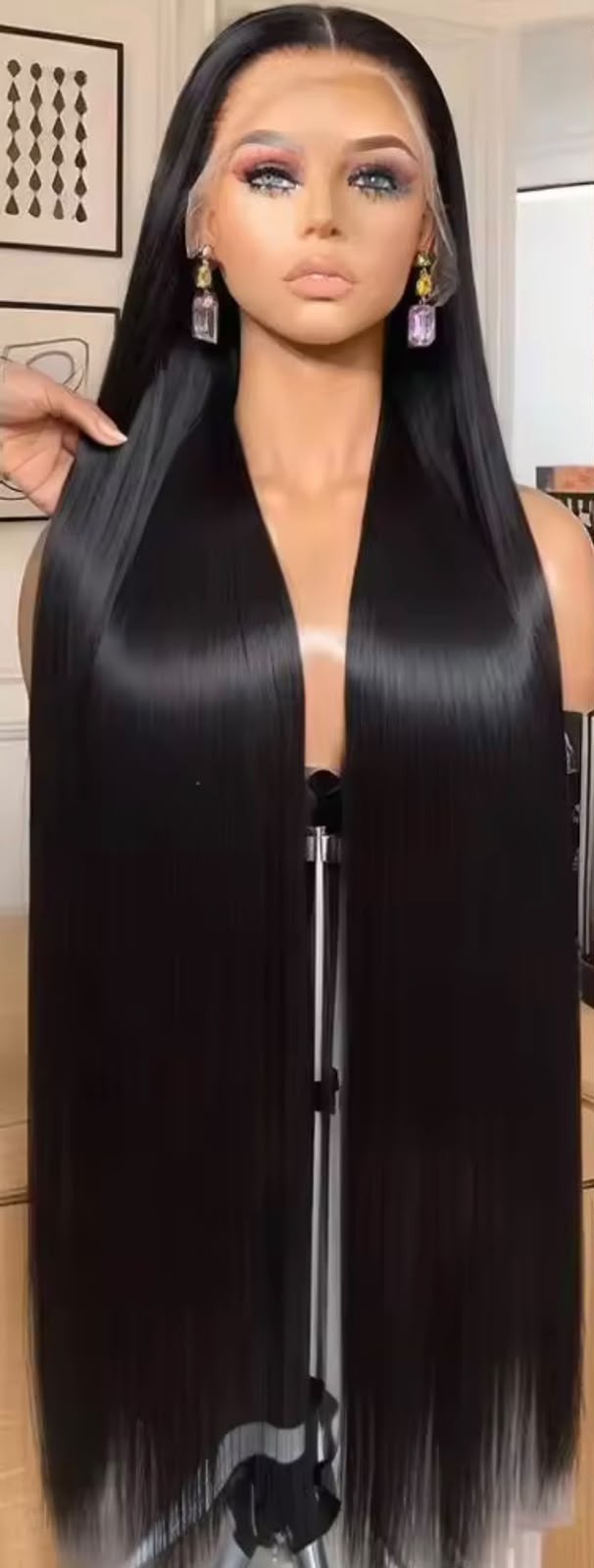36" Straight Lace Front Wig